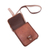 Leather sling, 'Free Adventurer' (8.5 in.) - Solid Brown Leather Sling (8.5 in.) from Peru