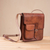 Leather messenger bag, 'Casual Business' - Handcrafted Leather Messenger Bag from Peru (image 2) thumbail