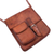 Leather messenger bag, 'Casual Business' - Handcrafted Leather Messenger Bag from Peru