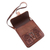 Leather sling, 'Inca Mythology' - Tumi Motif Embossed Leather Sling from Peru (image 2c) thumbail