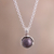 Cultured pearl pendant necklace, 'Floral Wonder in Blue-Grey' - Blue-Grey Cultured Pearl Pendant Necklace from Peru (image 2) thumbail