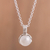 Cultured pearl pendant necklace, 'Floral Wonder in White' - White Cultured Pearl Pendant Necklace from Peru (image 2) thumbail