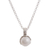 Cultured pearl pendant necklace, 'Floral Wonder in White' - White Cultured Pearl Pendant Necklace from Peru thumbail