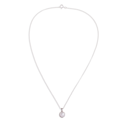 collar con colgante de perlas cultivadas - Collar con colgante de perlas blancas cultivadas de Perú
