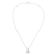 Cultured pearl pendant necklace, 'Floral Wonder in White' - White Cultured Pearl Pendant Necklace from Peru