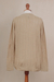 Pima cotton cardigan, 'Morning Warmth in Sand' - Pima Cotton Cardigan in Sand from Peru (image 2c) thumbail