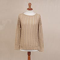 Inca-Inspired 100% Alpaca Cardigan Sweater in a Kimono Style ...