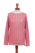 Pima cotton pullover, 'Sweet Warmth in Rose' - 100% Pima Cotton Pullover in Rose from Peru (image 2a) thumbail