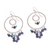 Sodalite chandelier earrings, 'Waterfall Dreams' - Silver Chandelier Earrings with Sodalite and Turquoise (image 2c) thumbail
