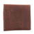 Men's leather coin wallet, 'Esquire in Dark Brown' - Men's Two Compartment Dark Brown Leather Coin Wallet (image 2d) thumbail