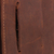 Men's leather coin wallet, 'Esquire in Dark Brown' - Men's Two Compartment Dark Brown Leather Coin Wallet (image 2g) thumbail