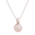 Cultured pearl pendant necklace, 'Peach Bloom' - Peach Cultured Pearl and Sterling Silver Pendant Necklace thumbail