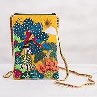 Featured review for Appliqué mobile phone case, Macaws in the Jungle