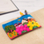 Appliqué pencil case, 'Colors of the Andes' - Colorful Andean Scene Cotton Blend Appliqué Pencil Case thumbail