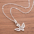 Sterling silver filigree pendant necklace, 'Bright Divine Dove' - Handcrafted Sterling Silver Filigree Dove Pendant Necklace (image 2b) thumbail