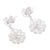 Sterling silver filigree dangle earrings, 'Exquisite Blossom' - Handcrafted Sterling Silver Filigree Flowers Dangle Earrings (image 2c) thumbail
