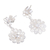 Sterling silver filigree dangle earrings, 'Exquisite Blossom' - Handcrafted Sterling Silver Filigree Flowers Dangle Earrings (image 2d) thumbail
