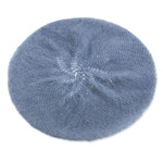 100% alpaca beret, 'Parisian Andes in Cadet Blue' - Knit 100% Alpaca Wool Beret in Cadet Blue from Peru