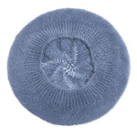 100% alpaca beret, 'Parisian Andes in Cadet Blue' - Knit 100% Alpaca Wool Beret in Cadet Blue from Peru