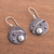 Sterling silver dangle earrings, 'Modern Universe' - Modern Sterling Silver Dangle Earrings from Peru