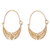 Gold plated sterling silver filigree hoop earrings, 'Gold Fiesta' - 24k Gold Plated Sterling Silver Filigree Hoop Earrings (image 2a) thumbail