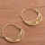 Gold plated sterling silver filigree hoop earrings, 'Gold Fiesta' - 24k Gold Plated Sterling Silver Filigree Hoop Earrings (image 2b) thumbail