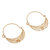 Gold plated sterling silver filigree hoop earrings, 'Gold Fiesta' - 24k Gold Plated Sterling Silver Filigree Hoop Earrings (image 2d) thumbail