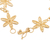 Gold-plated filigree link bracelet, 'Gold Citrus Blossoms' - Gold-Plated Sterling Silver Filigree Link Bracelet from Peru (image 2f) thumbail