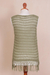 Pima cotton knit top, 'Earth Breezes' - Sage Green Tunic Length Sleeveless Pima Cotton Knit Top (image 2c) thumbail