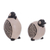 Keramikfiguren, (Paar) - Chulucanas Keramik-Taubenfiguren aus Peru (Paar)