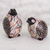 Ceramic figurines, 'Pre-Hispanic Doves' (pair) - Colorful Chulucanas Ceramic Dove Figurines from Peru (Pair) (image 2) thumbail