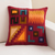 Wool cushion cover, 'Inca Labyrinth' - Square Wool Cushion Cover from Peru