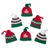 Hand-crocheted ornaments, 'Sweet Christmas Hats' (set of 6) - Hand-Crocheted Christmas-Themed Ornaments (Set of 6)