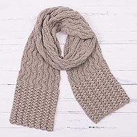100% alpaca scarf,