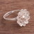 Sterling silver filigree cocktail ring, 'Exquisite Blossom' - Sterling Silver Filigree Flower Cocktail Ring from Peru (image 2b) thumbail