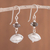Quartz dangle earrings, 'Glistening Seeds' - Quartz and Sterling Silver Dangle Earrings from Peru (image 2) thumbail