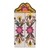 Ceramic and wood retablo, 'Guadalupe' - Ceramic and Wood Retablo of Mother Mary from Peru (image 2d) thumbail
