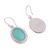 Opal dangle earrings, 'Blue Mirrors' - Blue Opal Dangle Earrings from Peru (image 2d) thumbail