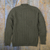 Men's 100% alpaca sweater, 'Sage Diamonds' - 100% Alpaca Pullover Sweater in Sage from Peru (image 2) thumbail