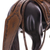 Escultura de madera de cedro, (11,5 pulgadas) - Escultura de caballo de madera de cedro y cuero de Perú (11,5 pulg.)