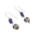 Sodalite dangle earrings, 'Wise Blue' - Sodalite Dangle Earrings Crafted in Peru (image 2c) thumbail