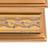 Dekorative Box aus rückseitig lackiertem Glas - Goldfarbene dekorative Box aus rückseitig bemaltem Glas aus Peru