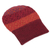 100% alpaca hat, 'Diamond of the Andes' - Diamond Motif Knit 100% Alpaca Hat in Red from Peru (image 2a) thumbail