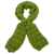 Hand-knit scarf, 'Avocado Style' - Hand-Knit Wrap Scarf in Avocado from Peru
