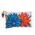 Alpaca clutch, 'Wondrous Flowers' - Embroidered Floral Alpaca Clutch in Antique White from Peru (image 2a) thumbail