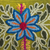 Alpaca clutch, 'Floral Flourish' - Embroidered Floral Alpaca Clutch in Warm Olive from Peru (image 2f) thumbail