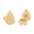 Gold plated sterling silver stud earrings, 'Little Drops of Light' - Drop-Shaped Gold Plated Sterling Silver Stud Earrings (image 2c) thumbail