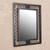 Steel wall mirror, 'Crossed Paths' - Handcrafted Modern Steel Wall Mirror from Peru (image 2b) thumbail