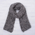 100% alpaca scarf, 'Winter Heather' - Knit Heathered 100% Alpaca Wrap Scarf from Peru (image 2) thumbail