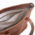 Leather tote, 'Sepia Waves' - Handcrafted Leather Tote in Sepia from Peru (image 2c) thumbail